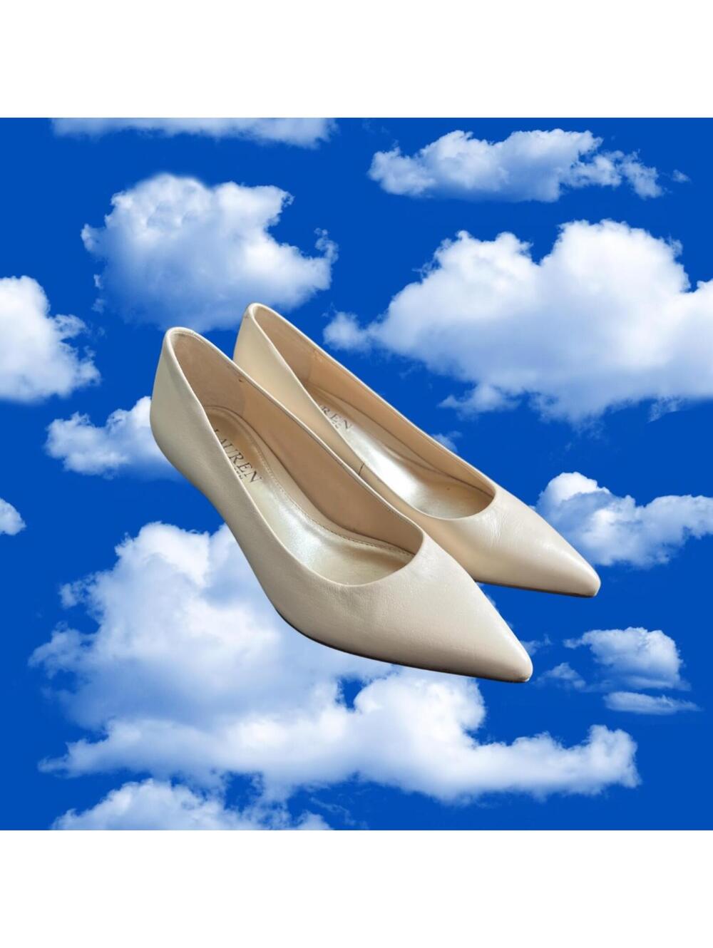 Lauren Ralph Lauren Beige Pointed Toe Pumps